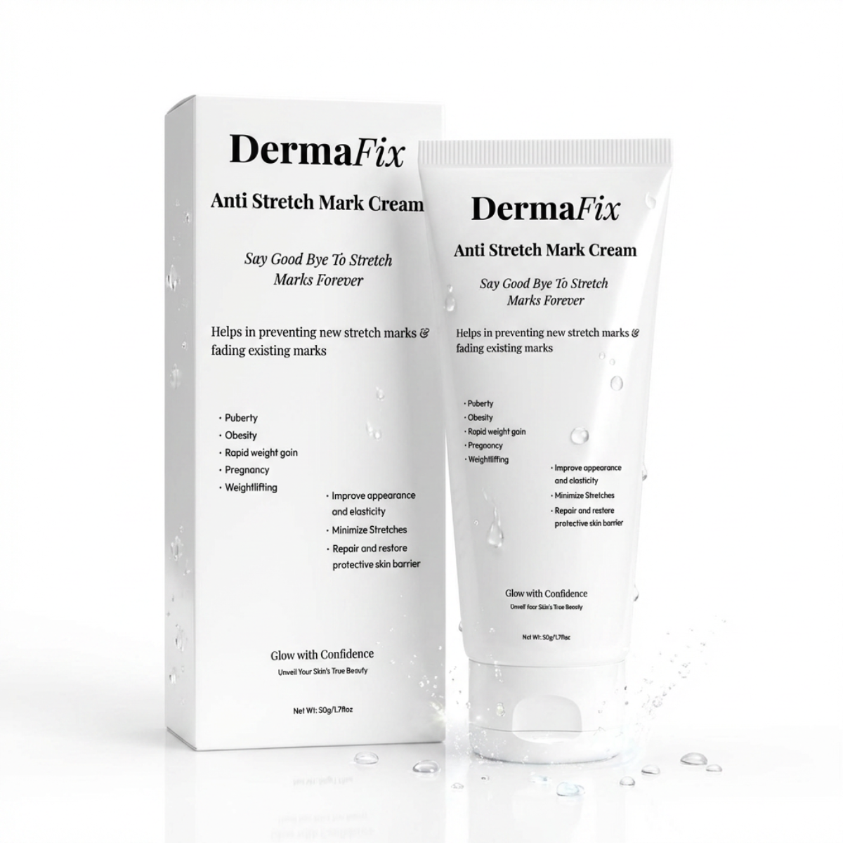 DermaFix Anti-Stretch Mark Cream | Say Good Bye to Stretch Marks Forever