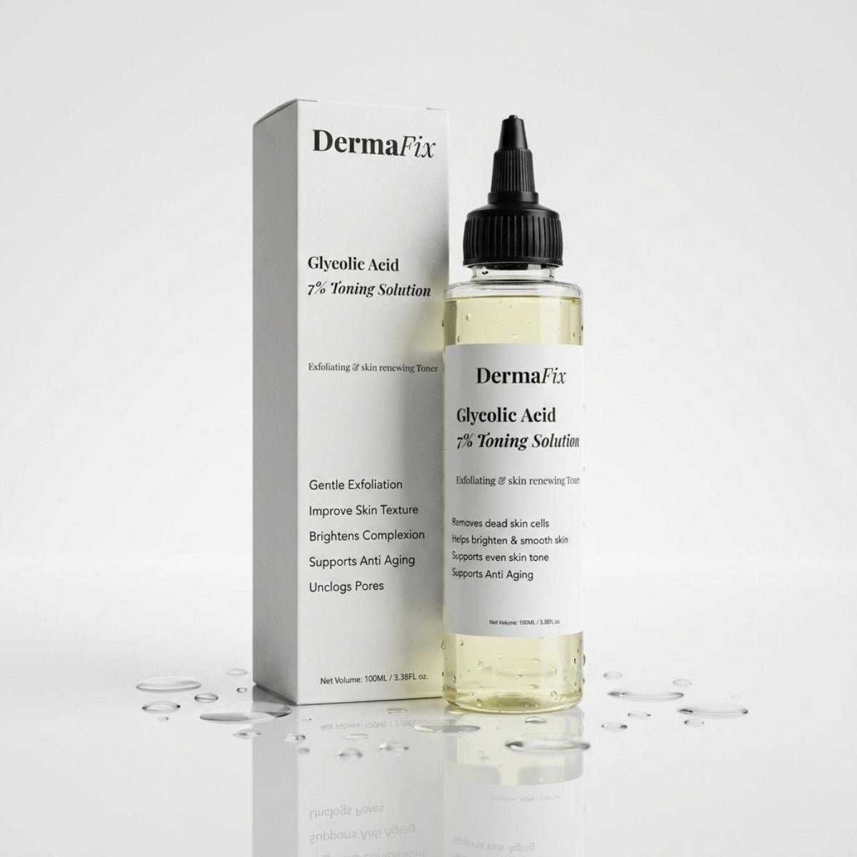 DermaFix Glycolic Acid 7% Refining Solution | French-Developed Formulation 🇫🇷